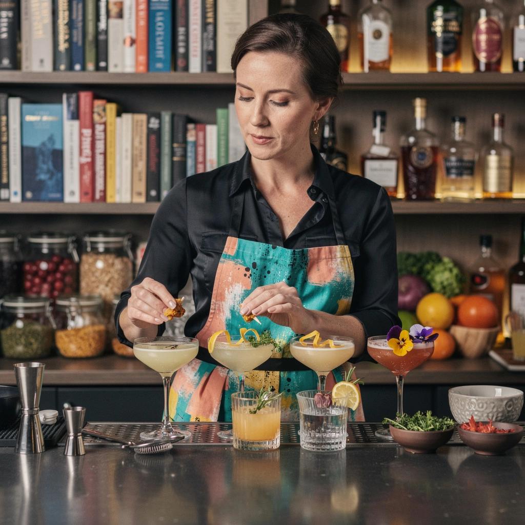 Egy koktél receptje, amely lépésről lépésre bemutatja az elkészítést és az összetevőket.